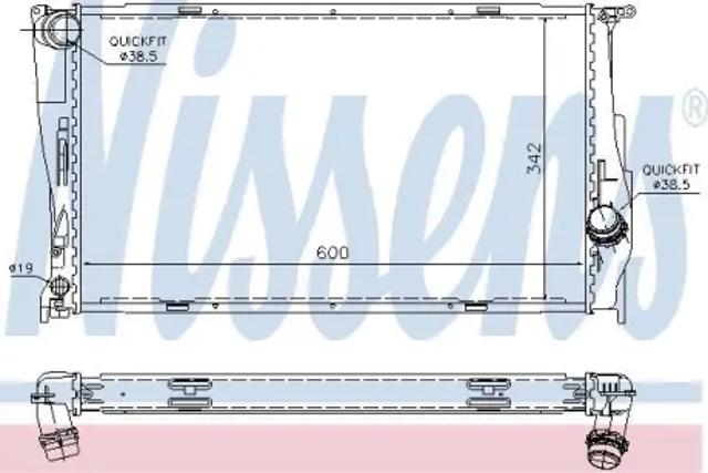 NISSENS 60785A Радиатор в наличии Харьков