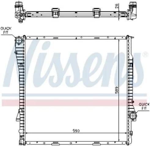 60789A NISSENS Радиатор купить в Ирпень