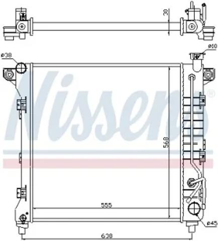 Радиатор 60998 NISSENS