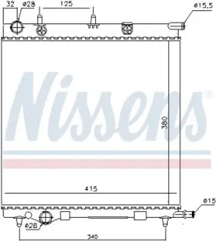 Радиатор основной 61284 NISSENS
