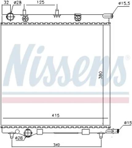 NISSENS 61284 Радиатор в наличии Хмельницкий