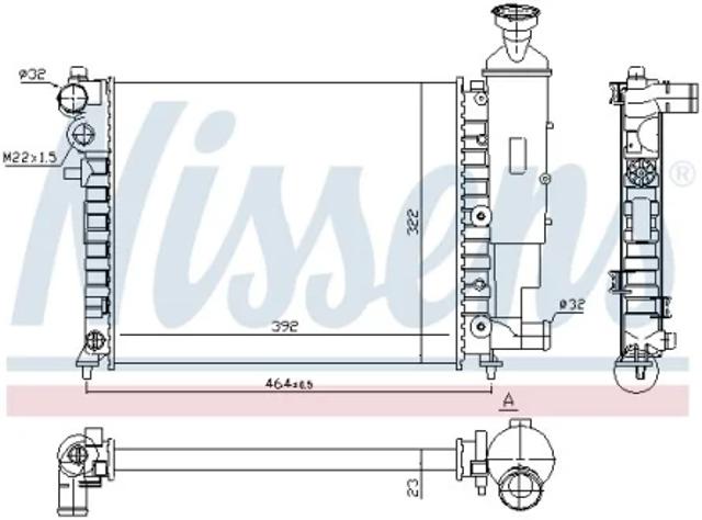 Радиатор 61358 NISSENS
