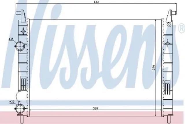 NISSENS 61683 Радиатор охлаждения двигателя в наличии Ирпень