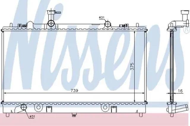 62466A NISSENS Радиатор купить в Павлоград
