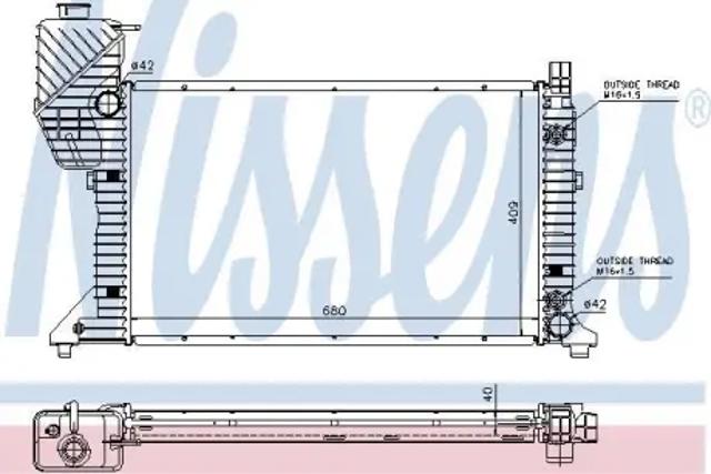 Радиатор 62686A NISSENS
