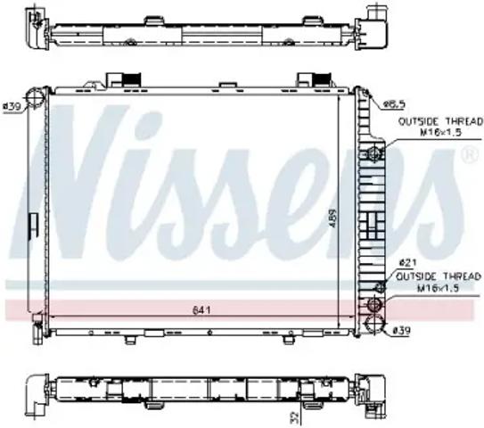 Радиатор основной 62691A NISSENS