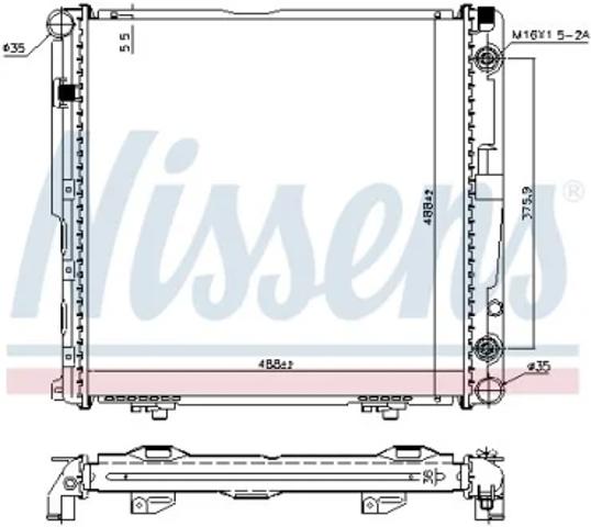 Радиатор охлаждения 62751A NISSENS