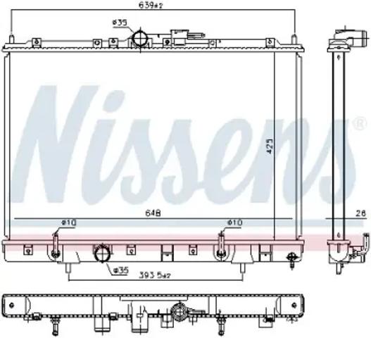 Радиатор 628986 NISSENS