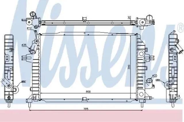 NISSENS 630705 Радиатор в наличии Днепр