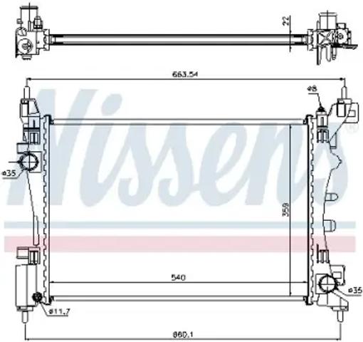 Радиатор 636005 NISSENS