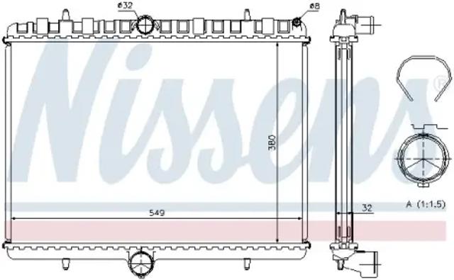 Радиатор основной 63621A NISSENS