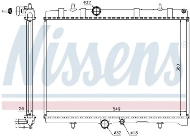Радиатор охлаждения 63689A NISSENS
