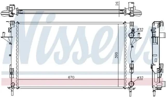 Радиатор 63816A NISSENS