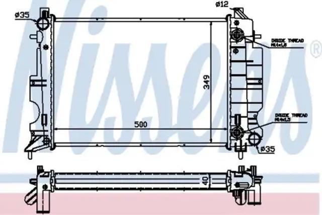 Радиатор охлаждения 64034A NISSENS
