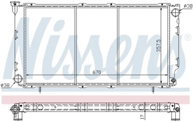 64087 NISSENS Радиатор купить в Кривой Рог