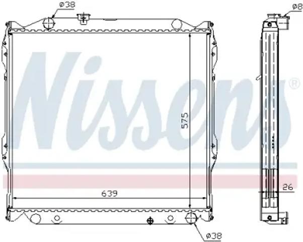 Радиатор основной 64636A NISSENS