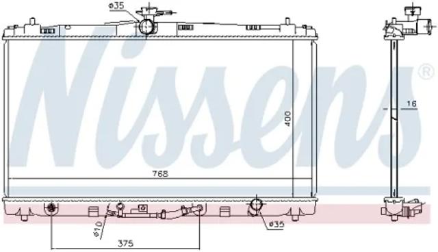Радиатор основной 646906 NISSENS
