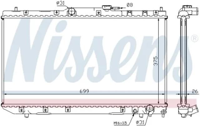 Радиатор основной 64785A NISSENS