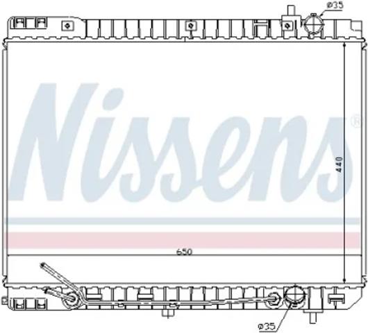 Радиатор водяной 66759 NISSENS