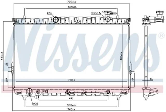 Радиатор 67030 NISSENS