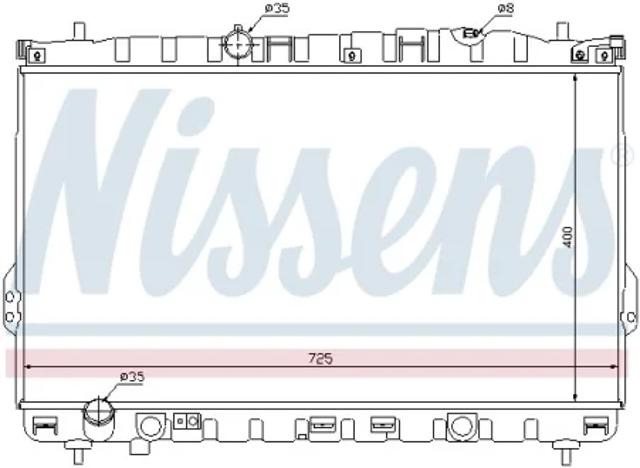 Радиатор водяной 67032 NISSENS