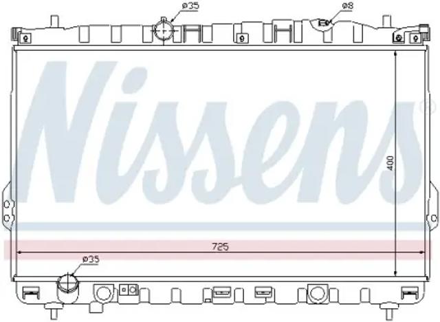 67032 NISSENS Радиатор охлаждения двигателя купить в Полтава