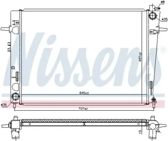 NISSENS 675063 Радиатор в наличии Украина