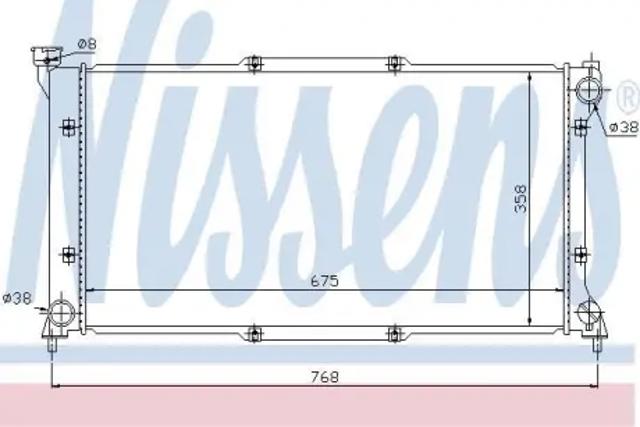 NISSENS 67701 Радиатор в наличии Ирпень