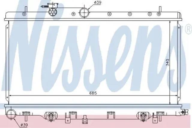 Радиатор 67711 NISSENS