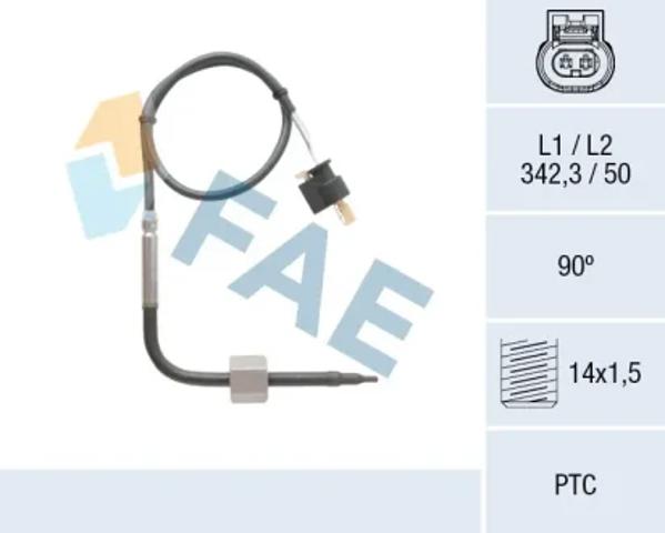 Датчик температуры отработавших газов (ОГ), до катализатора 68004 FAE
