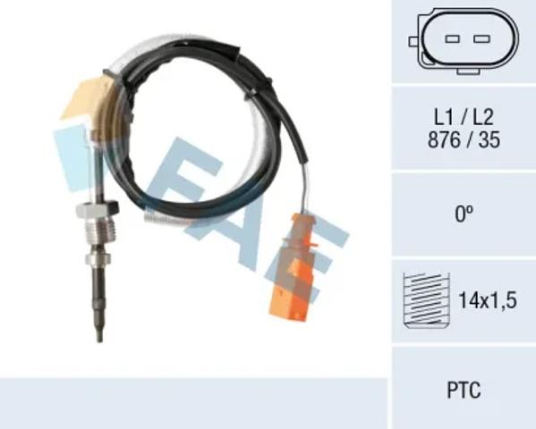 Датчик температуры отработавших газов (ОГ), после сажевого фильтра 68028 FAE