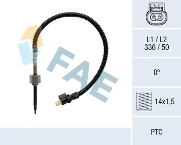 Датчик температуры выхлопных газов  до катализатора 68034 FAE