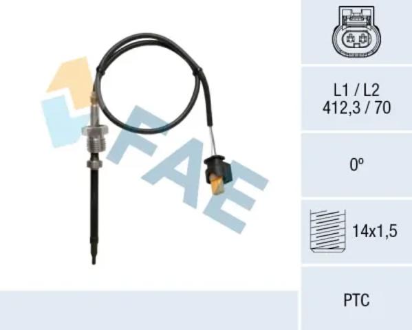 Датчик температуры отработавших газов (ОГ), сажевого фильтра 68039 FAE