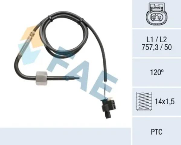 Датчик температуры отработавших газов (ОГ), после катализатора 68050 FAE
