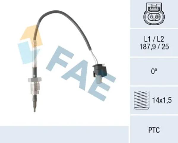 Датчик ОГ в катализаторе 68052 FAE