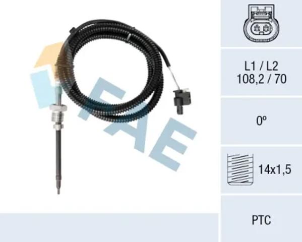 Датчик температуры отработавших газов 68077 FAE