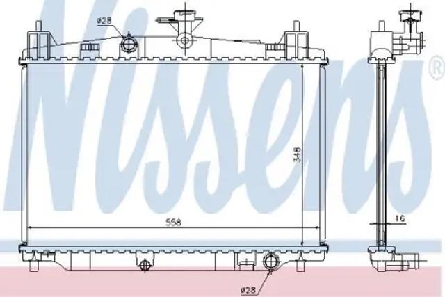 Радиатор основной 68504 NISSENS