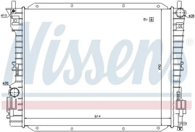 Радиатор основной 69222 NISSENS