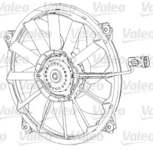 696091 VALEO Электровентилятор охлаждения в сборе (мотор+крыльчатка) купить в Ровно