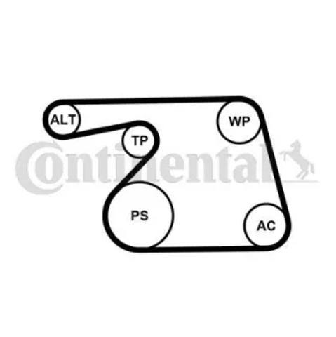 Ремень приводной, комплект 6PK1318WP1 CONTINENTAL