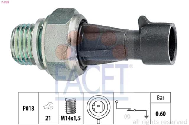 Датчик давления масла двигателя 70129 FACET