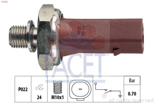 Манометры (указатель давления масла) 70132 FACET