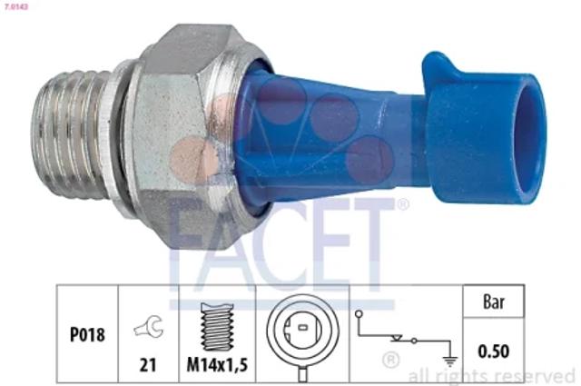 Датчик указателя давления масла 70143 FACET