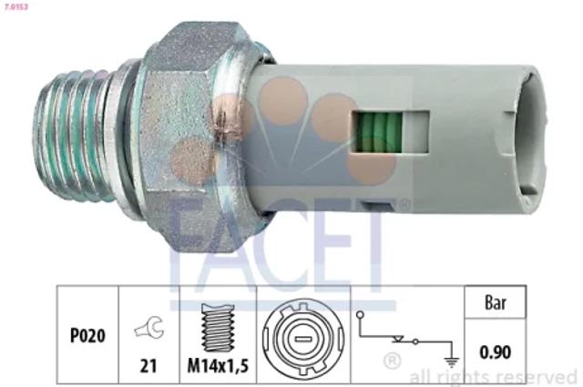 Датчик давления масла 70153 FACET