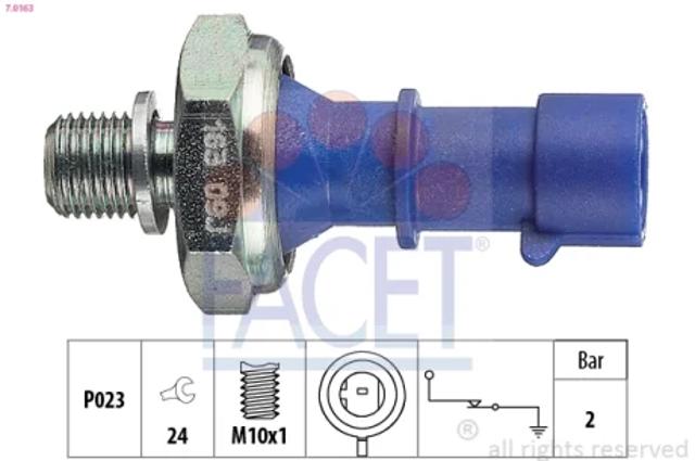 Датчик указателя давления масла 70163 FACET