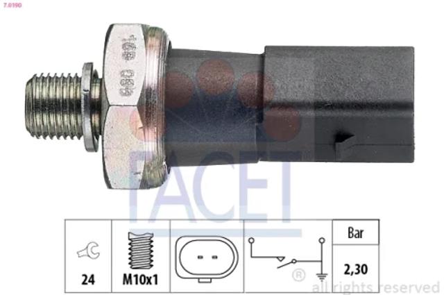 Датчик указателя давления масла 70190 FACET