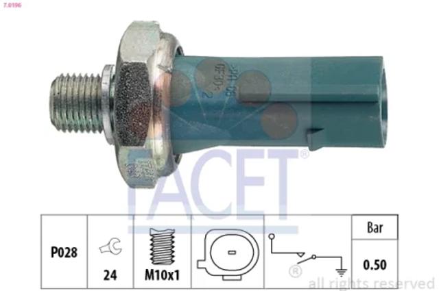 Датчик давления масла двигателя 70196 FACET