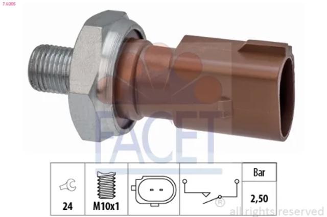 Датчик указателя давления масла 70205 FACET