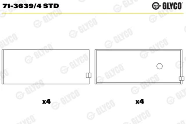 Подшипники скольжения 7136394STD GLYCO