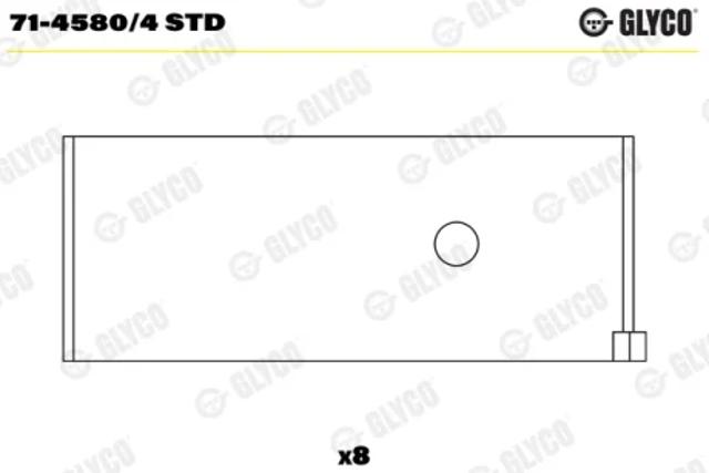 Подшипники скольжения 7145804STD GLYCO